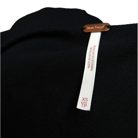 Free People Time On My Side Black Floral Dress size XS - Picture 6 of 8